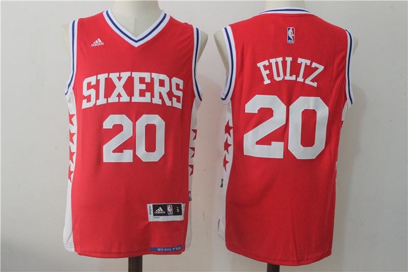 MENS 76ERS #20 MARKELLE FULTZ RED BASKETBALL JERSEY