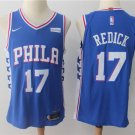 MENS 76ERS #17 JJ REDICK BLUE STITCHED BASKETBALL JERSEY