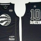 MENS 2018 ALL-STARS RAPTORS #10 BLACK DEROZAN JERSEY
