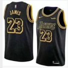 Men's  LeBron James #23 Los Angeles Lakers Basketball Jersey Stitched Sewn S-2XL black