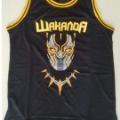 Movie version Panther logo 2# Basketball Jersey Black