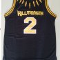 Movie version Panther logo 2# Basketball Jersey Black