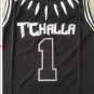 Movie version Panther logo 1# Basketball Jersey Black