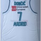 Men's European League 7# luka Doncic White Basketball Jersey