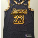 Mens Lebron James #23 Lakers basketball jesey – black 2018-19