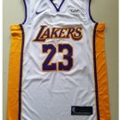 Mens  Lebron James #23 Lakers basketball jesey – white 2018-19