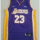 Mens Lebron James #23 Lakers basketball jesey – purple 2018-19
