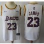 Mens New Los Angeles Lakers 23# LeBron James White Basketball Jersey
