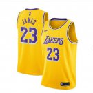 2018-19 New Lebron James 23# Lakers yellow jesey throwback Retro