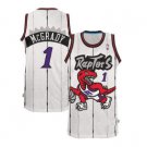 Mens Raptors 1# Tracy McGrady Basketball Jersey white throwback