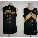 New 2018 Toronto Raptors 2# Kawhi Leonard Basketball Jersey Black