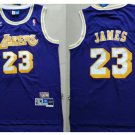 2018 New Lebron James #23 Lakers purple jesey throwback