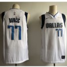 Mens Dallas Mavericks 77# Luka Doncic Jersey white