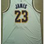 Mens 2018 New Lakers #23 Lebron James white jersey stitched