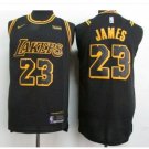 Mens Lakers 23# Lebron James jersey black