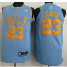 Mens Lebron James #23 Lakers MPLS Original Minneapolis Blue Jersey