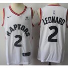 Mens Toronto Raptors 2# Kawhi Leonard Basketball Jersey White NEW 2018