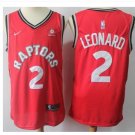 Mens Toronto Raptors 2# Kawhi Leonard Basketball Jersey Red NEW 2018