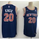 Men's New York Knicks 20# Kevin Knox Blue Basketball Jersey 2018