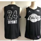 Men's 2018 ALL STAR GAME Lakers 24# Kobe Bryant Black Basketball Jersey new