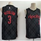 Men's Portland Trail Blaze 3# CJ McCollum Basketball Jersey Black City Edition