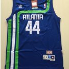 Men's Atlanta Hawks 44# Pistol Pete Maravich Throwback Basketball Jersey Blue
