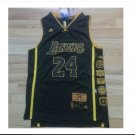 Men's Los Angeles Lakers 24# Kobe Bryant Black Basketball Throwback Jersey