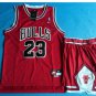 Youth Chicago Bulls 23# Michael Jordan Basketball Jersey Red Suit kids