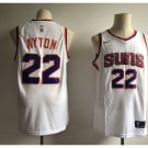 Men's Phoenix Suns 22# Deandre Ayton White Basketball Stitched Jersey
