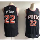 Men's Phoenix Suns 22# Deandre Ayton Black Basketball Stitched Jersey