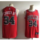 Men's Chicago Bulls 34# Wendell Carter Jr. Swingmen Basketball Jersey Red