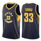 Men's Indiana Pacers 33# Myles Turner Navy Basketball Swingmen Jersey Blue new
