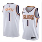 Men's Phoenix Suns 1# Devin Booker White Basketball Jersey
