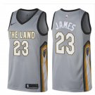 Men's Cleveland Cavaliers 23# LeBron James Basketball Jersey gray