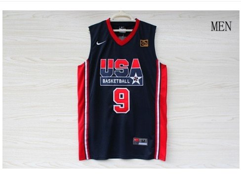 Men's 1992 Olympic Games USA dream team Michael Jordan 9# basketball jersey Commemorative