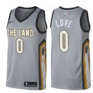 MENS 2018 Cleveland Cavaliers 0 Kevin Love Gray Swingman Basketball Jersey
