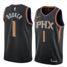 Mens Phoenix Suns #1 Devin Booker Black Basketball Stitched Jerseys