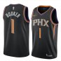 Mens Phoenix Suns #1 Devin Booker Black Basketball Stitched Jerseys