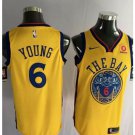 MENS Golden State Warriors 6 Nick Young Basketball Stitched Jersey Yellow