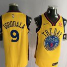 MENS Golden State Warriors 9 Andre Iguodala Basketball Stitched Jersey Yellow