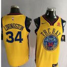 MENS Mens Golden State Warriors 34 Shaun Livingston Basketball Jersey Yellow