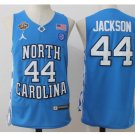 MENS North Carolina Tar Heels 44# Justin Jackson Throwback College Basketball Jersey Blue