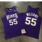 Men's Sacramento Kings #55 Jason Williams Jersey Purple Fine Embroidery
