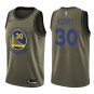 Men's Golden State Warriors #30 Stephen Curry Jersey Army green New