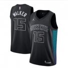 Mens Buzz City #15 Charlotte Walker Basketball Stitched Jersey Black