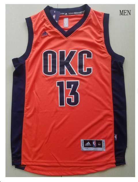 Oklahoma City Thunder #13 Paul George Red Basketball Jersey