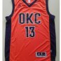 Oklahoma City Thunder #13 Paul George Red Basketball Jersey