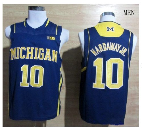 Michigan Wolverines Tim Hardaway Jr. #10 Basketball Blue NCAA Jersey