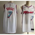 Mens 2018 Miami Heat 7# Goran Dragic White Stitched Basketball Jersey