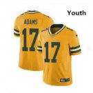 Youth kid boys Packers #17 Davante Adams jersey yellow